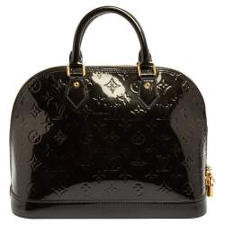 Pre Owned حقيبة لوي فيتون ألما فيرنيه مونوغرامي برونزي فرت PM 