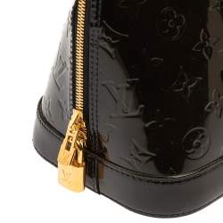 Pre Owned حقيبة لوي فيتون ألما فيرنيه مونوغرامي برونزي فرت PM 