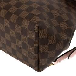 Pre Owned Louis Vuitton Magnolia Pink Damier Ebene Canvas Clapton Backpack
