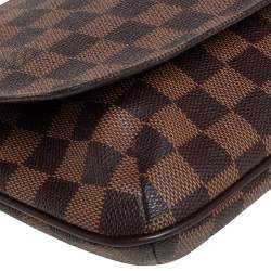 Pre Owned Louis Vuitton Damier Ebene Canvas Musette Tango Messenger Bag