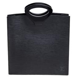 Ombre leather tote Louis Vuitton Black in Leather - 21654641