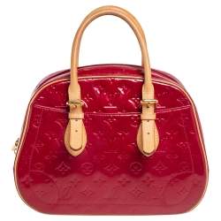 مملوكة مسبقًا حقيبة لوي فيتون سوميت دريف جلد لامع أحمر  