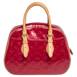 مملوكة مسبقًا حقيبة لوي فيتون سوميت دريف جلد لامع أحمر  