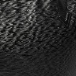 Pre Owned حقيبة لوي فيتون سان جاك جلد أيبي أسود بحمالة قصيرة PM 