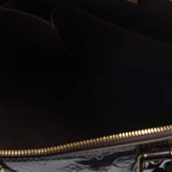 Pre Owned حقيبة لوي فيتون ألما جلد لامع مونوغرامي أحمر داكن