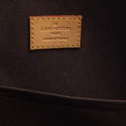 Pre Owned حقيبة لوي فيتون ألما جلد لامع مونوغرامي أحمر داكن