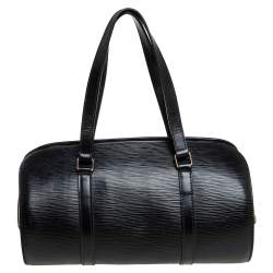 Pre Owned Louis Vuitton Black Epi Leather Soufflot Bag