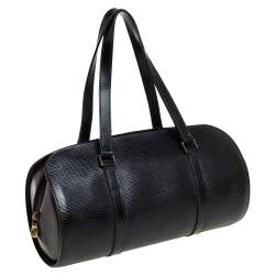 Pre Owned Louis Vuitton Black Epi Leather Soufflot Bag