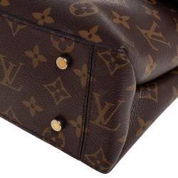 Pre Owned Louis Vuitton Monogram Canvas and Leather One Handle Flap MM Bag