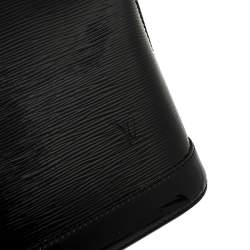 Pre Owned حقيبة لوي فيتون ألما بي إم جلد إيبي إلكتريك أسود 