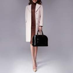 Pre Owned حقيبة لوي فيتون ألما بي إم جلد إيبي إلكتريك أسود 