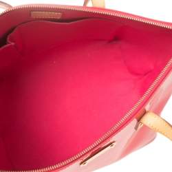 Pre Owned Louis Vuitton Rose Pop Monogram Vernis Bellevue PM Bag