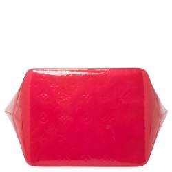 Pre Owned Louis Vuitton Rose Pop Monogram Vernis Bellevue PM Bag