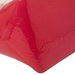 Pre Owned Louis Vuitton Rose Pop Monogram Vernis Bellevue PM Bag