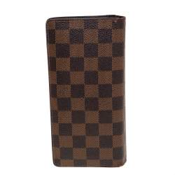 مملوكة مسبقًا Louis Vuitton Damier Ebene Canvas Brazza Wallet