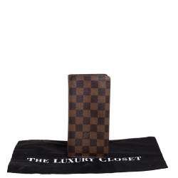 مملوكة مسبقًا Louis Vuitton Damier Ebene Canvas Brazza Wallet