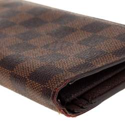 مملوكة مسبقًا Louis Vuitton Damier Ebene Canvas Brazza Wallet