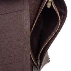 مملوكة مسبقًا Louis Vuitton Damier Ebene Canvas Brazza Wallet