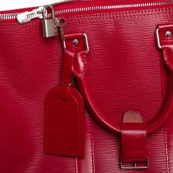 Louis Vuitton Red Epi Leather Keepall 45 