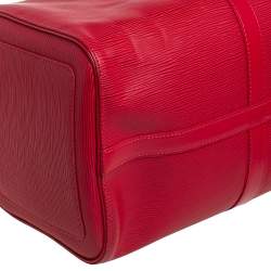 Louis Vuitton Red Epi Leather Keepall 45 
