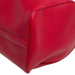 Louis Vuitton Red Epi Leather Keepall 45 