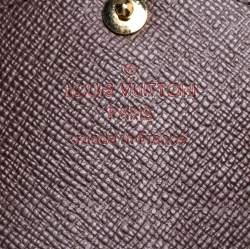 Pre Owned Louis Vuitton Damier Ebene Canvas Sarah Wallet