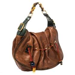 Pre Owned Louis Vuitton Masala Monogram Limited Edition Epices Kalahari Hobo GM