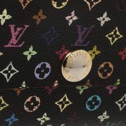 مملوكة مسبقًا محفظة لوي فيتون سارة كانفاس مونوغرام أسود متعدد الألوان