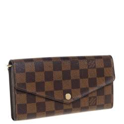 مملوكة مسبقًا Louis Vuitton Damier Ebene Canvas Sarah Wallet