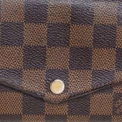 مملوكة مسبقًا Louis Vuitton Damier Ebene Canvas Sarah Wallet