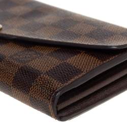 مملوكة مسبقًا Louis Vuitton Damier Ebene Canvas Sarah Wallet
