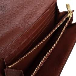 Pre Owned محفظة لوي فيتون سارا كانفاس مقوى مونوغرامي