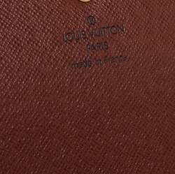 Pre Owned محفظة لوي فيتون سارا كانفاس مقوى مونوغرامي