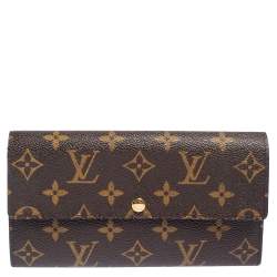 Pre Owned محفظة لوي فيتون سارا كانفاس مقوى مونوغرامي