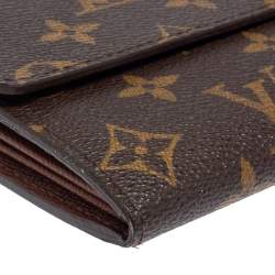 Pre Owned محفظة لوي فيتون سارا كانفاس مقوى مونوغرامي