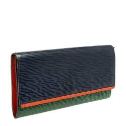 Pre Owned Louis Vuitton Tri Color Epi Leather Flore Wallet