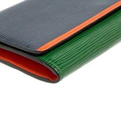 Pre Owned Louis Vuitton Tri Color Epi Leather Flore Wallet