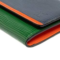 Pre Owned Louis Vuitton Tri Color Epi Leather Flore Wallet