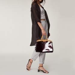 مملوكة مسبقًا Louis Vuitton Amarante Monogram Vernis Brea MM Bag