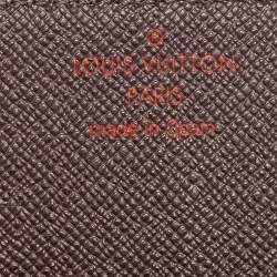 Pre Owned حافظة بطاقات بيزنس لوي فيتون كانفاس دامييه إيبين