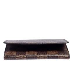 Pre Owned حافظة بطاقات بيزنس لوي فيتون كانفاس دامييه إيبين