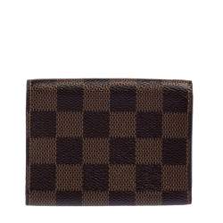 Pre Owned حافظة بطاقات بيزنس لوي فيتون كانفاس دامييه إيبين