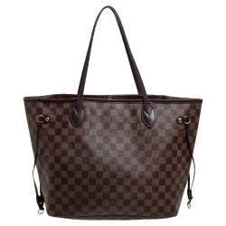 Pre Owned Louis Vuitton Damier Ebene Canvas Neverfull MM Bag