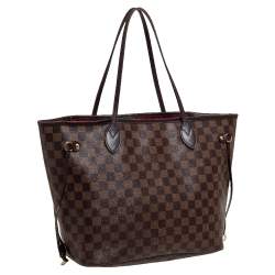 Pre Owned Louis Vuitton Damier Ebene Canvas Neverfull MM Bag