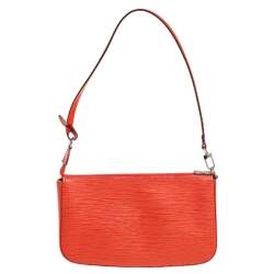 Pre Owned  حقيبة إكسسوارات صغيرة لوي فيتون جلد إيبي بيمينت NM