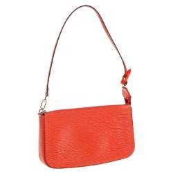 Pre Owned  حقيبة إكسسوارات صغيرة لوي فيتون جلد إيبي بيمينت NM