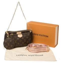 مملوكة مسبقًا حقيبة إكسسوارات صغيرة لوي فيتون روز كلير كانفاس مونوغرامي 