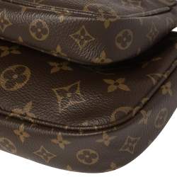 ممل�وكة مسبقًا حقيبة إكسسوارات صغيرة لوي فيتون روز كلير كانفاس مونوغرامي 