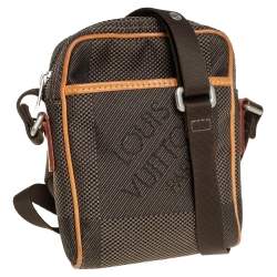 Pre Owned Louis Vuitton Terre Damier Geant Canvas Mini Citadin Messenger Bag