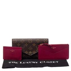 مملوكة مسبقًا Louis Vuitton Fuchsia Monogram Canvas Jeanne Wallet
